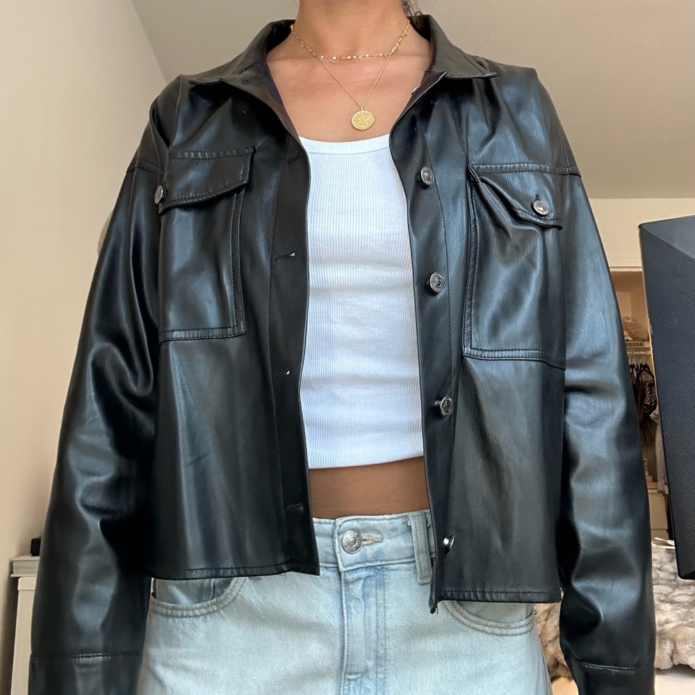 Light Weight Leather Jacket - image 4